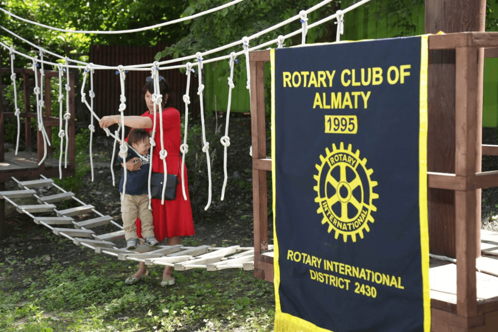 Kun Bala Rope Park: Rotary Almaty Builds Outdoor Development Course for Children with Down Syndrome